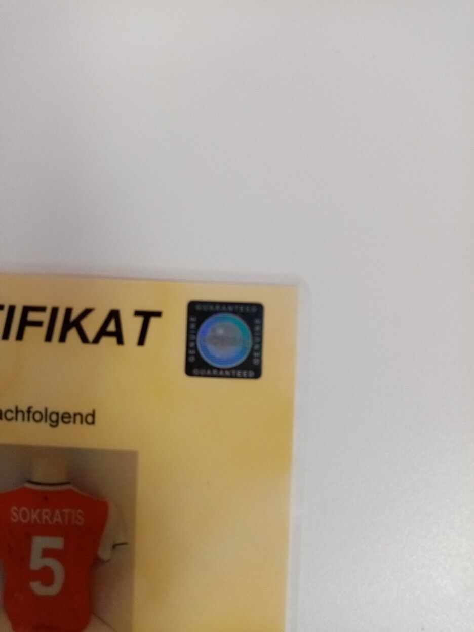 Arsenal London Trikot Sokratis signiert Fußball Autogramm Puma England Neu 176