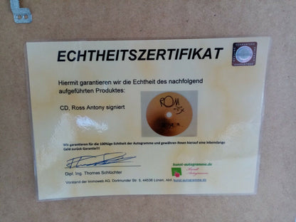 CD / Rohling Ross Antony signiert mit Album im Rahmen Autogramm Musik Neu Charts