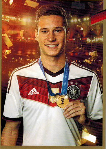 Limited, limited edition DFB autograph card! Julian Draxler !! Rare !!, gold