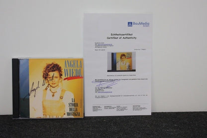 CD, firmado por Angela Wiedl, La Storia Della Montagna, Música, Schlager, Alemán