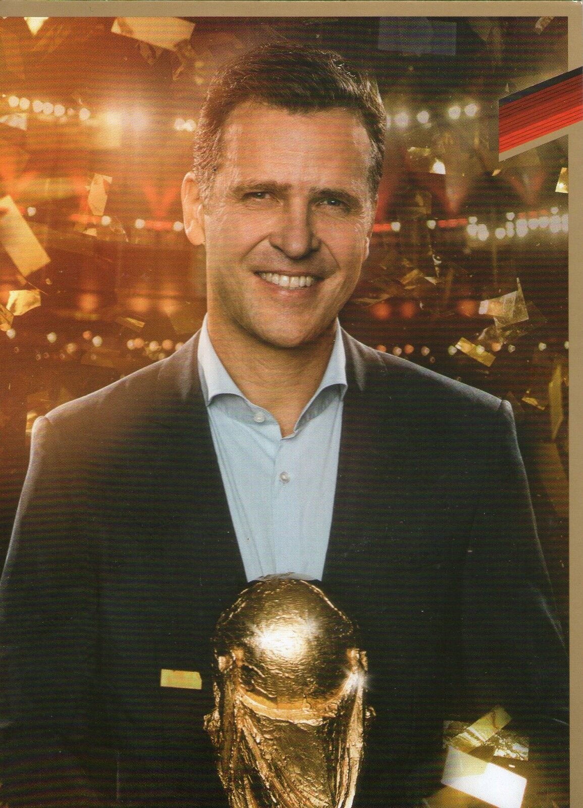 Limited, Limitierte Edition DFB Autogrammkarte! Oliver Bierhoff!! RAR!!, Gold