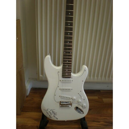 E-guitar, guitar signed by Olaf Henning