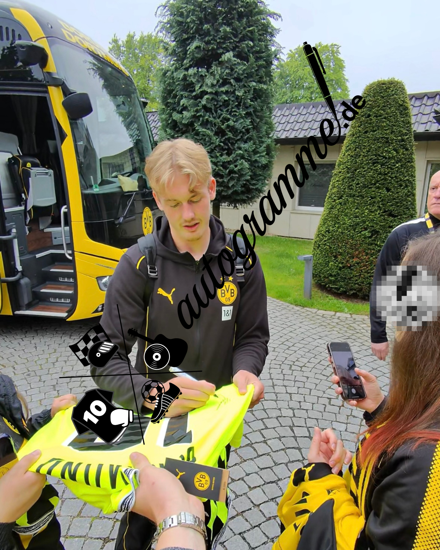Borussia Dortmund Trikot Julian Brandt signiert Puma COA  Autogramm M