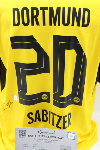 Borussia Dortmund Trikot Marcel Sabitzer signiert Autogramm zertifiziert L