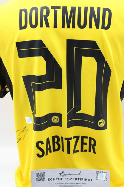 Borussia Dortmund Trikot Marcel Sabitzer signiert Autogramm zertifiziert M