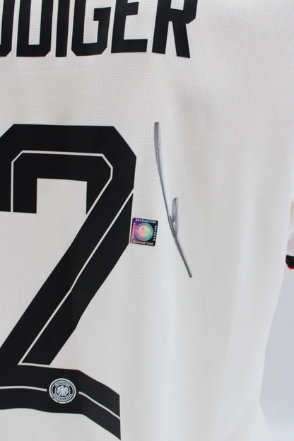 Deutschland Trikot Antonio Rüdiger signiert Autogramm zertifiziert L