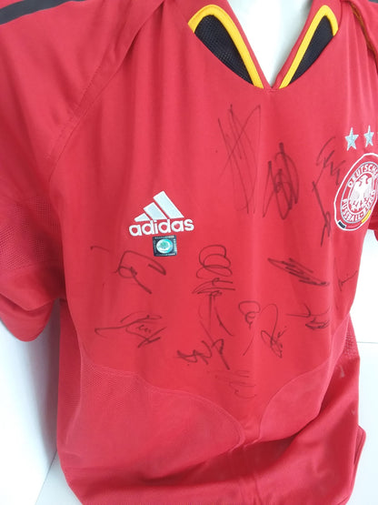 Germany jersey em 2004 team signed DFB football autograph autograph coa adidas new l