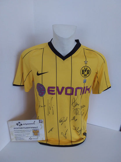 BVB Trikot 2008/2009 team signed Borussia Dortmund Autogram Coa Nike S