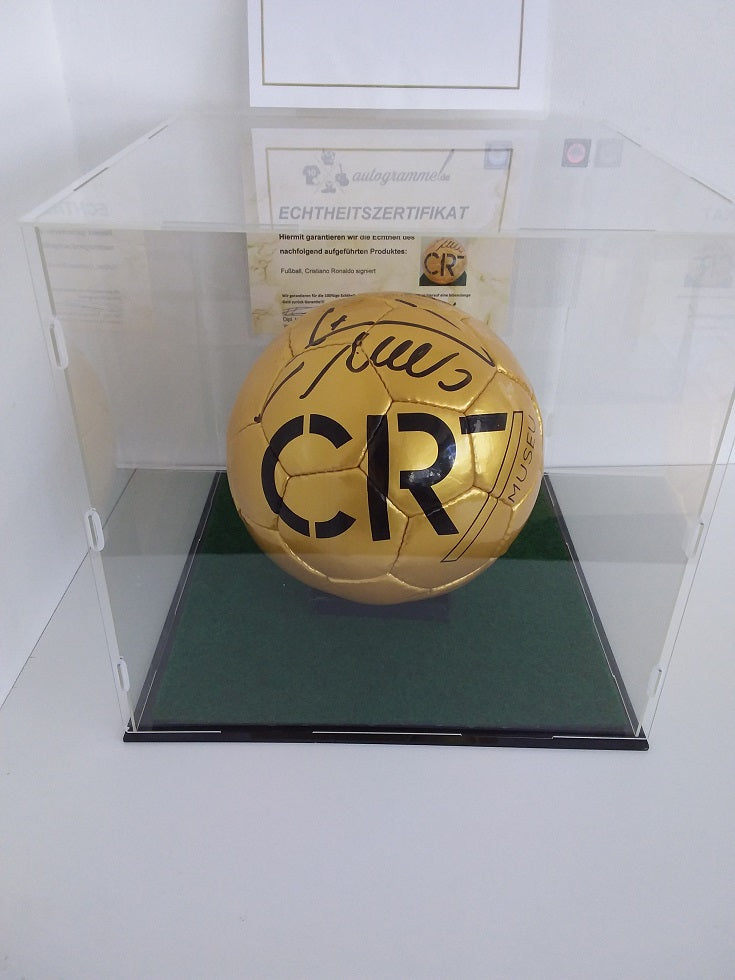 Fußball Cristiano Ronaldo signiert Portugal Fußball Real Madrid Autogramm Ball