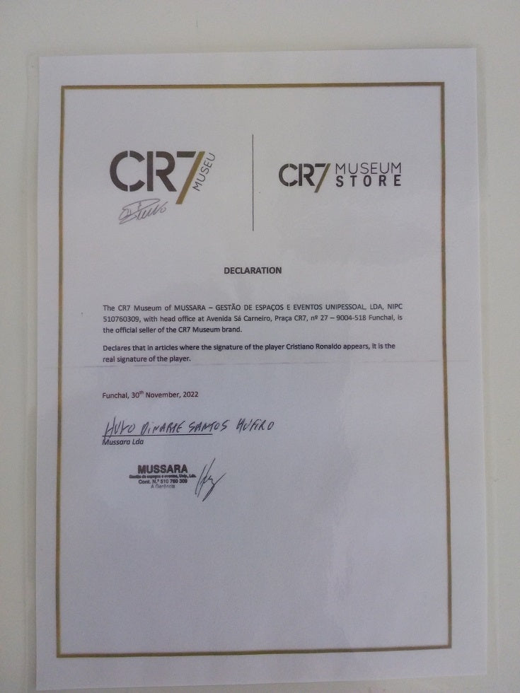 Fußball Cristiano Ronaldo signiert Portugal Fußball Real Madrid Autogramm CR7