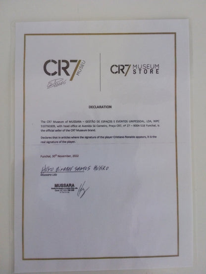 Fußball Cristiano Ronaldo signiert Portugal Real Madrid Autogramm CR7