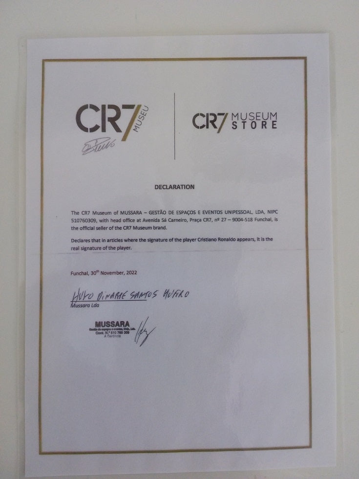 Fußball Cristiano Ronaldo signiert Portugal Real Madrid Autogramm CR7