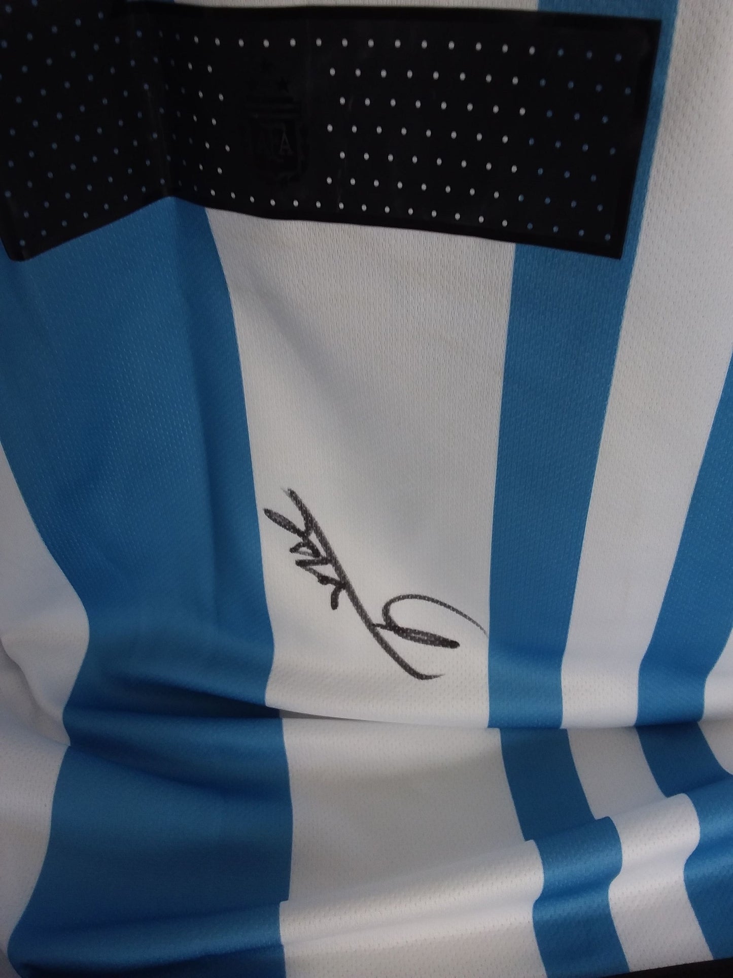 Argentinien Trikot Alexis Mac Allister signiert Weltmeister Adidas COA L
