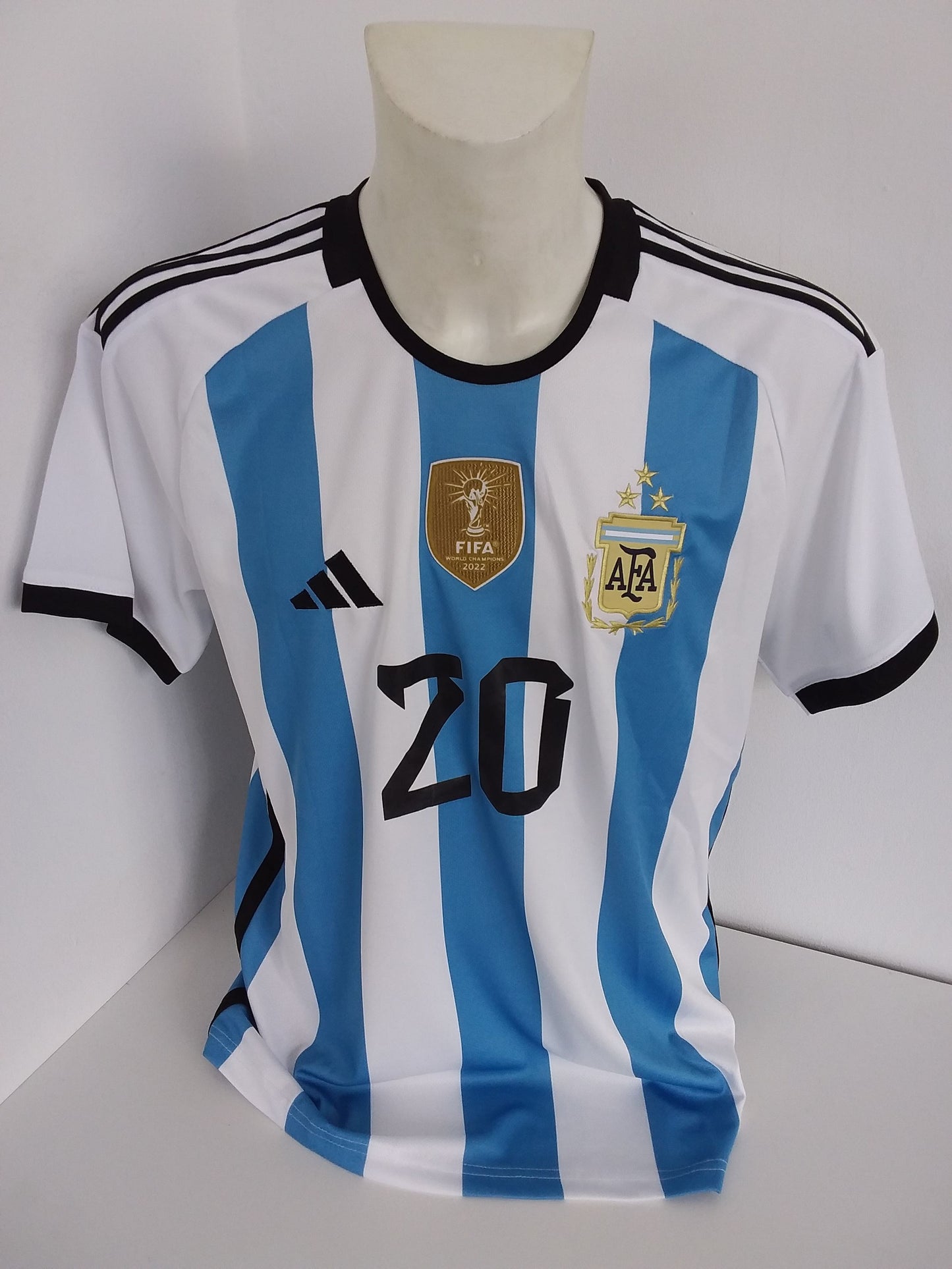 Argentinien Trikot Alexis Mac Allister signiert Weltmeister Adidas COA L