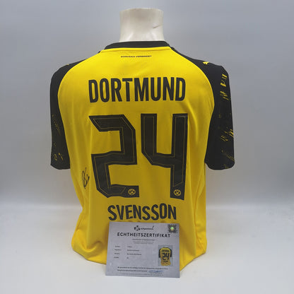 Borussia Dortmund Trikot Daniel Svensson signiert BVB Autogramm Puma neu XL