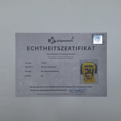 Borussia Dortmund Trikot Daniel Svensson signiert BVB Autogramm Puma neu XL