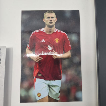 Kapitänsbinde Matthijs de Ligt signiert im Rahmen Manchester United COA