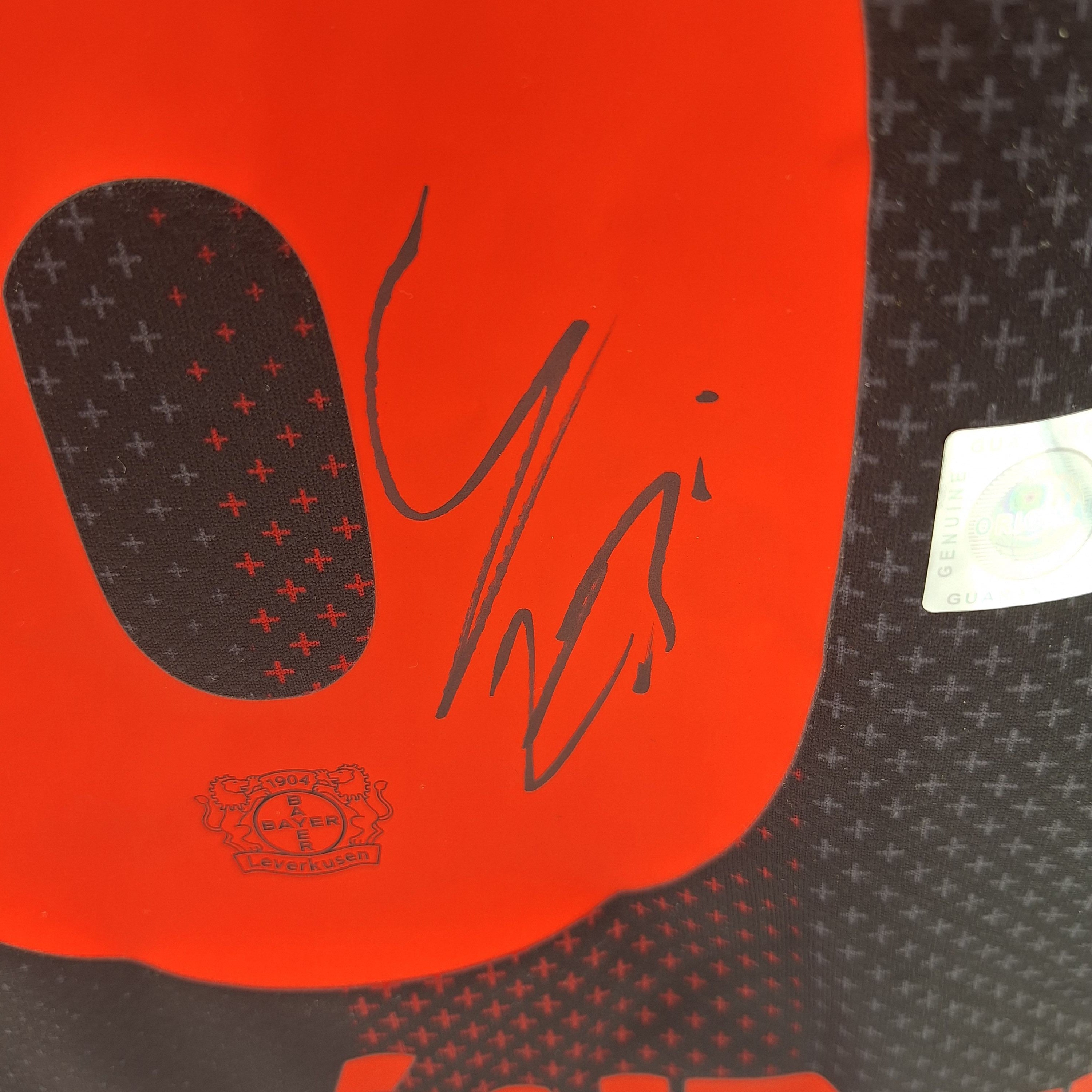 Bayer Leverkusen Trikot Equi Fernandez signiert New Balance COA Autogramm L