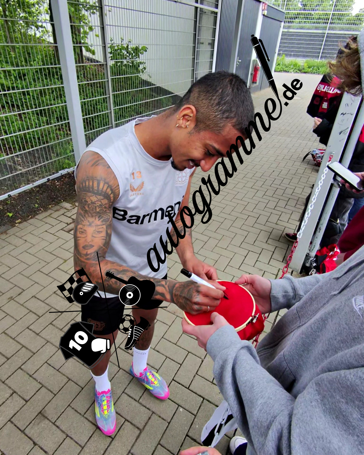 Bayer Leverkusen Trikot Arthur signiert Autogramm Image Proof Castore XL