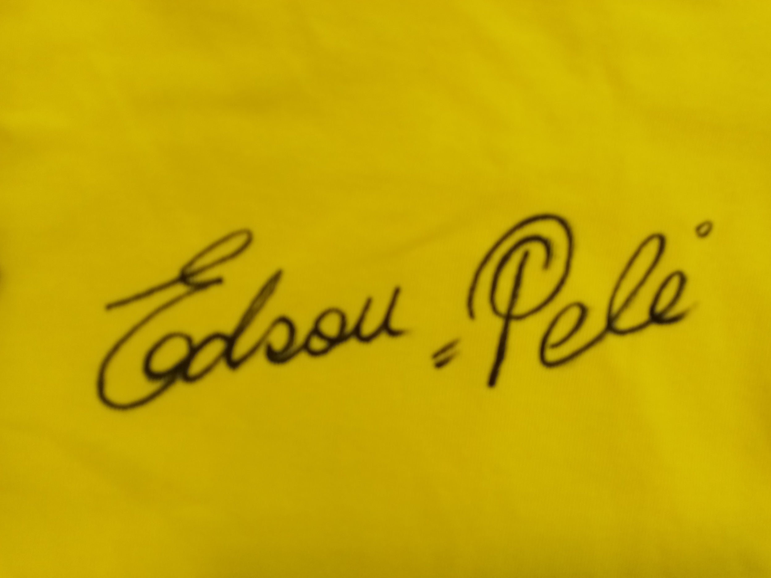 Brazil Repro Trikot Pele signed in the framework of COA Football Neu Edson Brasil M