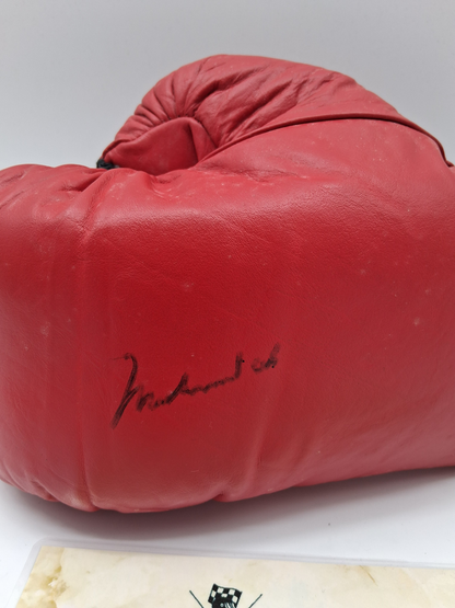 Boxhandschuh Muhammad Ali signiert Unterschrift Autogramm Boxen