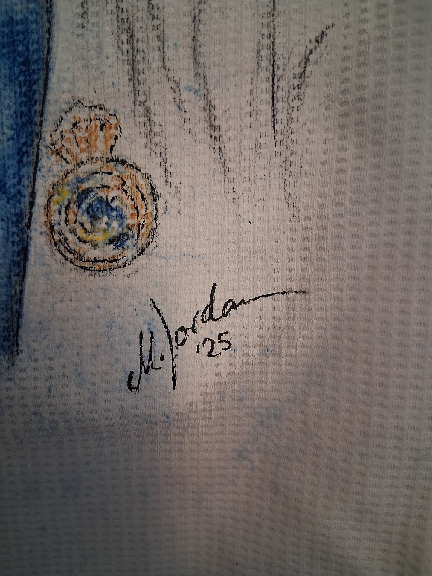 Real Madrid Trikot Portrait Ronaldo handgemalt und signiert im Rahmen L