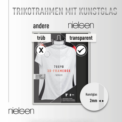 Aluminium Nielsen Trikotrahmen 70cm x 90cm silber