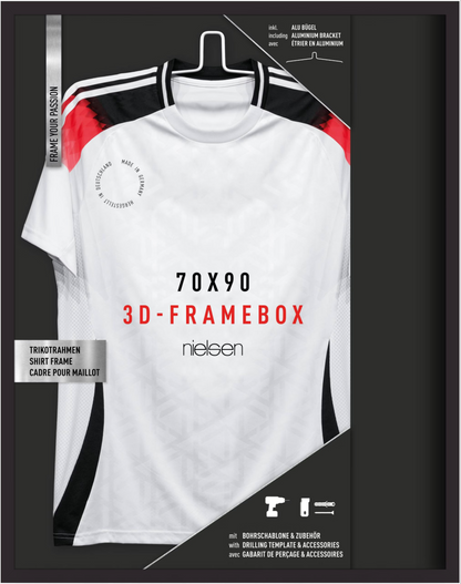 Cuadro de aluminio Nielsen para jersey, 70 cm x 90 cm