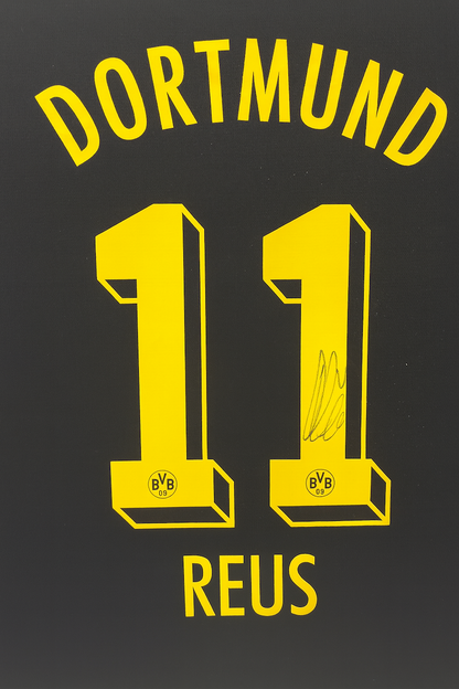 Borussia Dortmund Trikot Marco Reus signiert im Rahmen Puma COA BVB