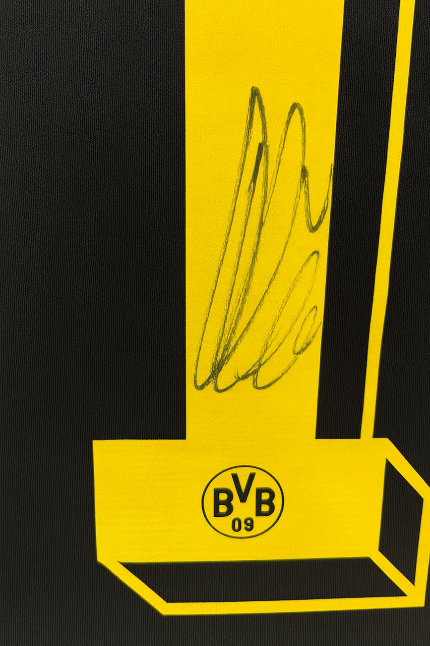 Borussia Dortmund jersey signed by Marco Reus in Puma COA BVB frame