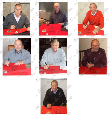 England Replika Trikot WM 1966 9x signiert Autogramm Fußball COA Wembley L / XL