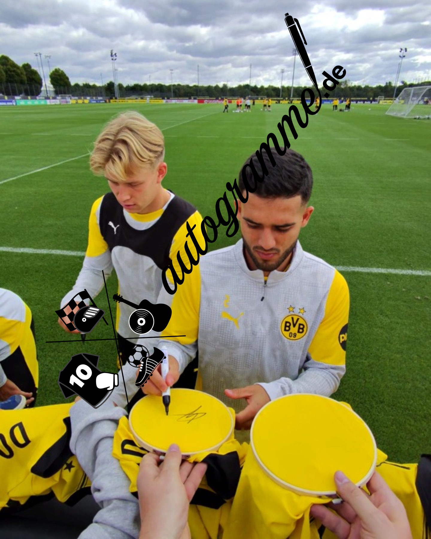 Camiseta del Borussia Dortmund firmada por Yan Couto, nueva del BVB, firmada por Puma, talla L