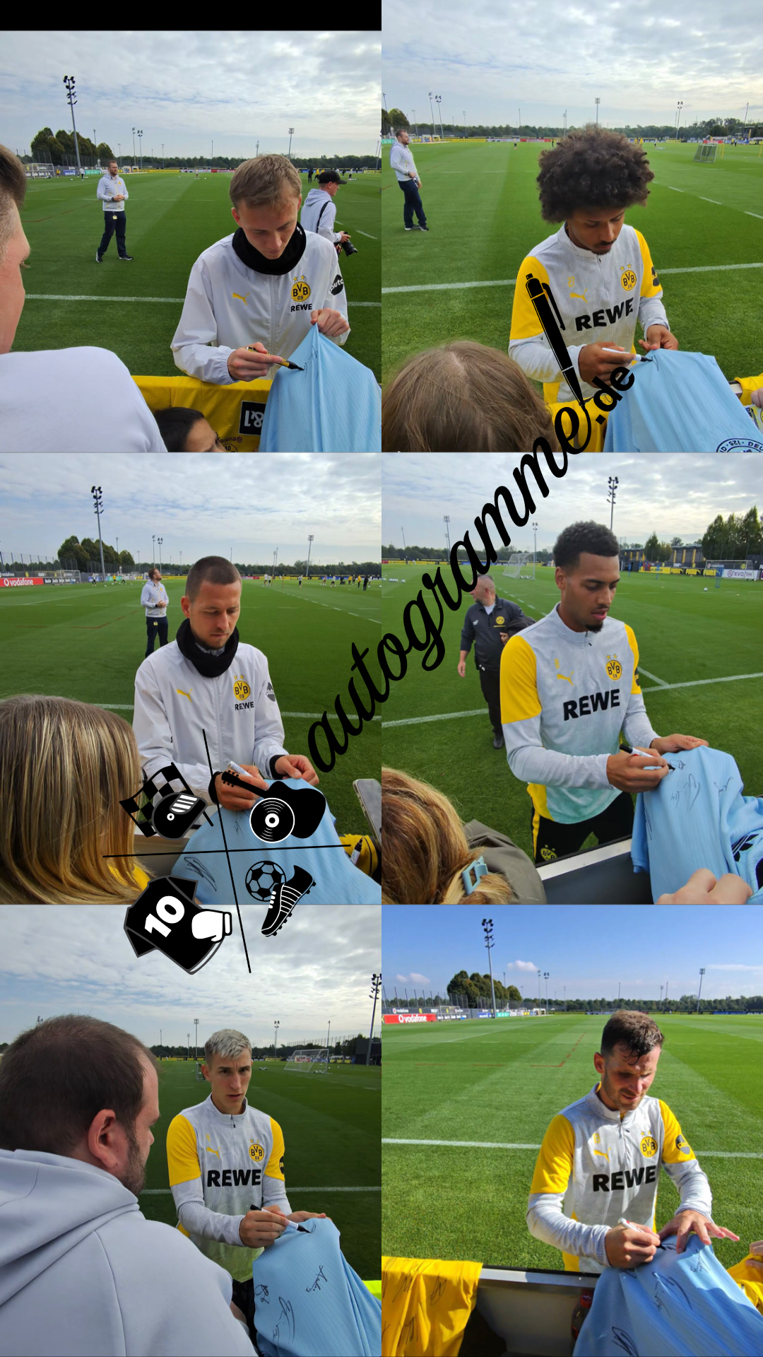 DFB Trikot 2025 signiert von BVB Spielern Autogramm Adidas COA XL