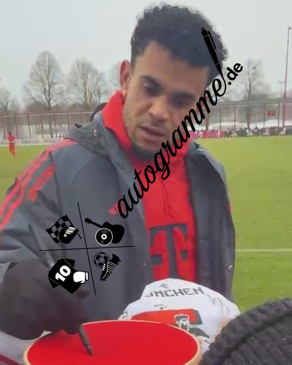 Bayern München Authentic-Trikot Luis Diaz signiert Autogramm Adidas COA M