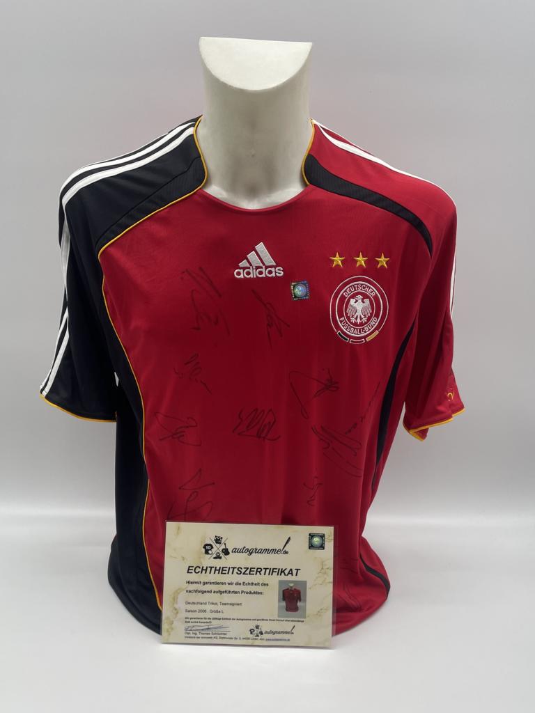 Germany jersey World Cup 2006 team signed autograph dfb adidas new coa l