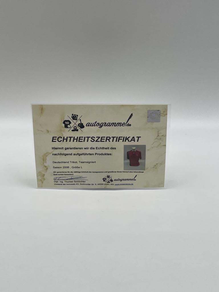 Germany jersey World Cup 2006 team signed autograph dfb adidas new coa l