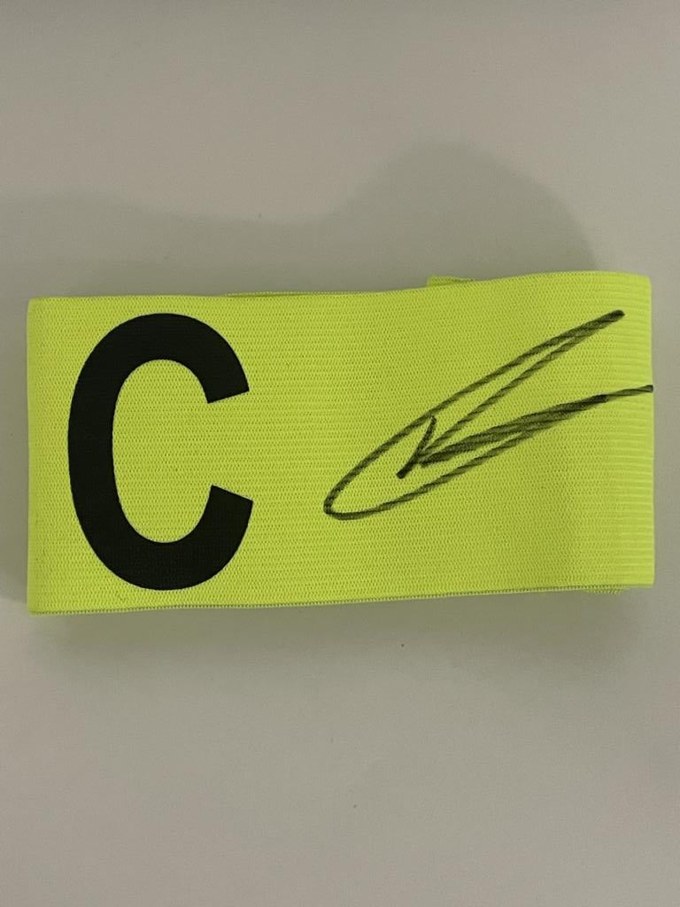 Kapitänsbinde Harry Kane signiert im Rahmen England Autogramm COA