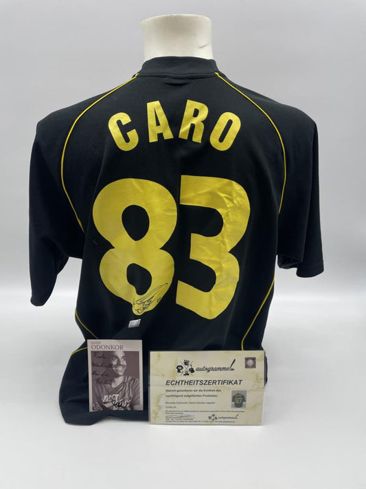 Borussia Dortmund jersey David Odonkor signed BVB XL