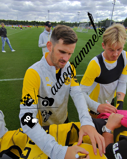 Camiseta del Borussia Dortmund firmada por Pascal Groß, autografiada, talla L de Puma.