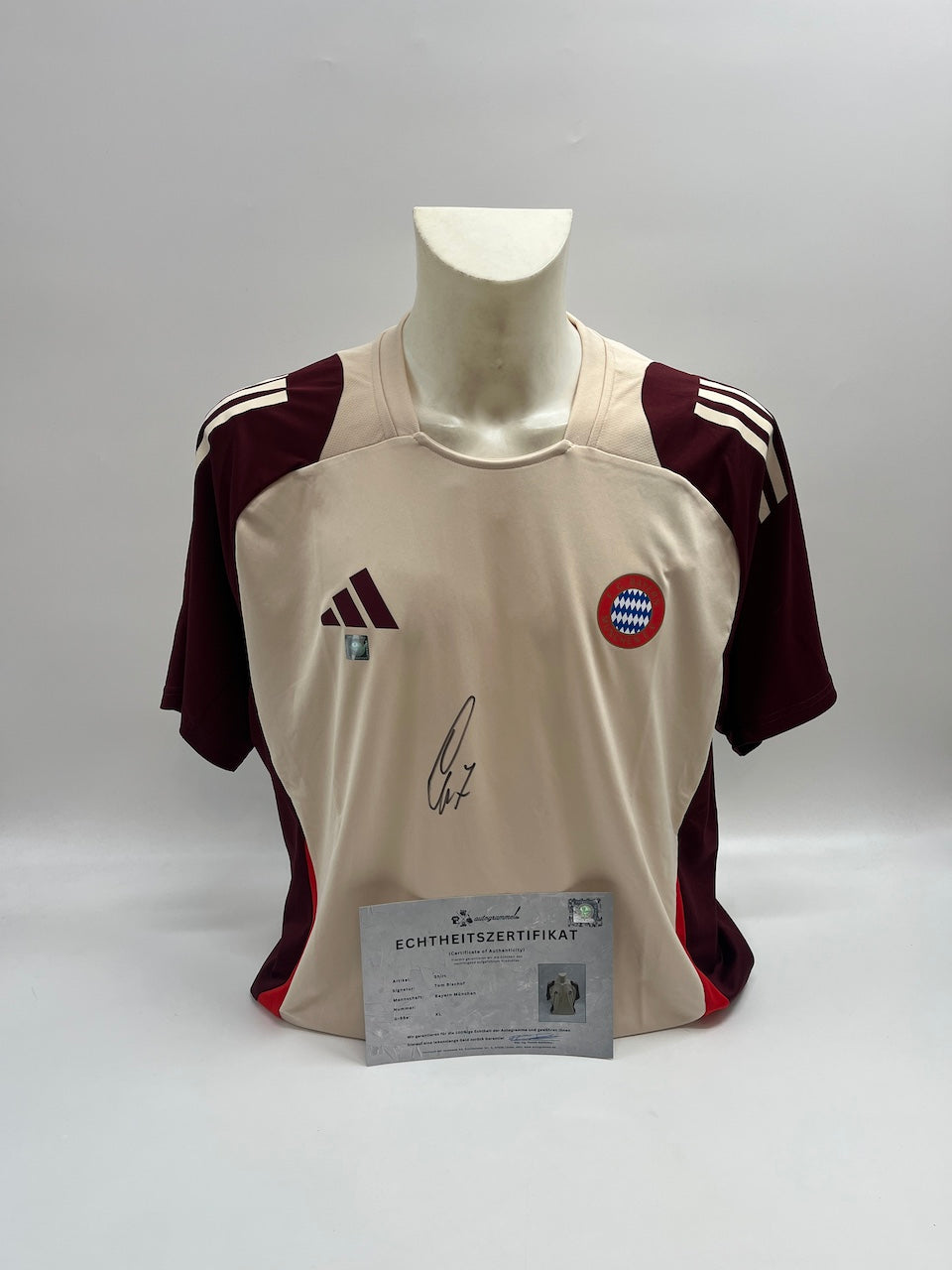 Bayern München Shirt Tom Bischof signiert FCB Adidas XL