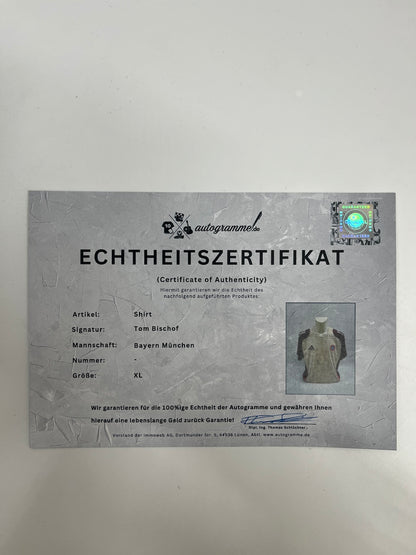 Bayern München Shirt Tom Bischof signiert FCB Adidas XL