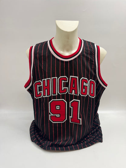 Chicago Bulls Jersey Dennis Rodman signiert NBA Basketball COA XL