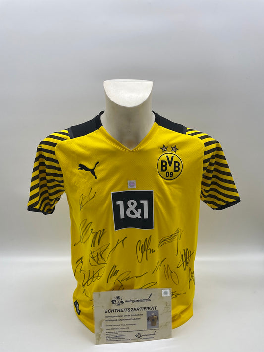 BVB Trikot 2021/2022 Teamsigniert Borussia Dortmund COA Neu Puma 176