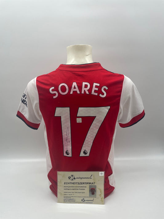 Arsenal London Trikot Cedric Soares signiert Autogramm Adidas England Neu S