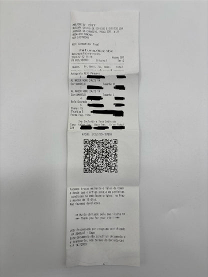 Al Nassr FC jersey signed by Cristiano Ronaldo, autograph COA M