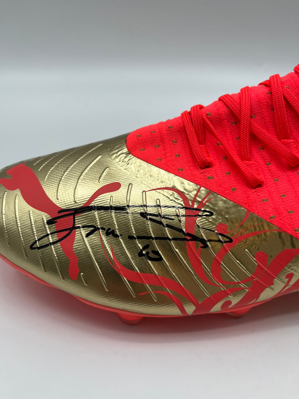 Fußballschuh Julian Brandt signiert Autogramm Bundesliga Puma 45