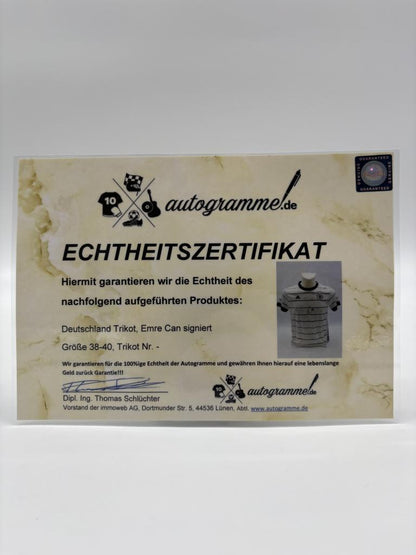 Germany jersey emre can signed adidas dfb new coa 38-40