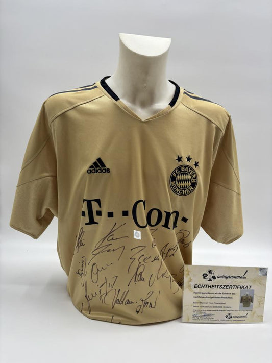 Bayern Munich Trikot 2004/2005 2005/2006 team signed COA adidas XL