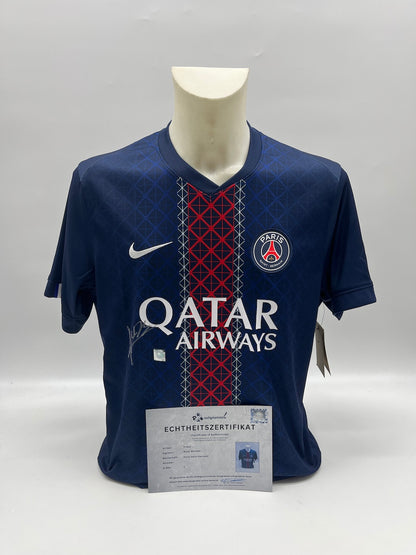 PSG Trikot Nuno Mendes signiert Autogramm Nike COA L