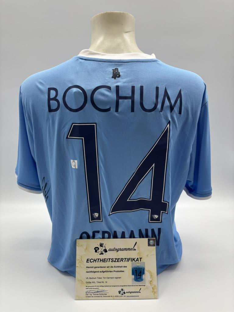 VfL Bochum Trikot Tim Oermann signiert Bundesliga Mizuno COA XXL